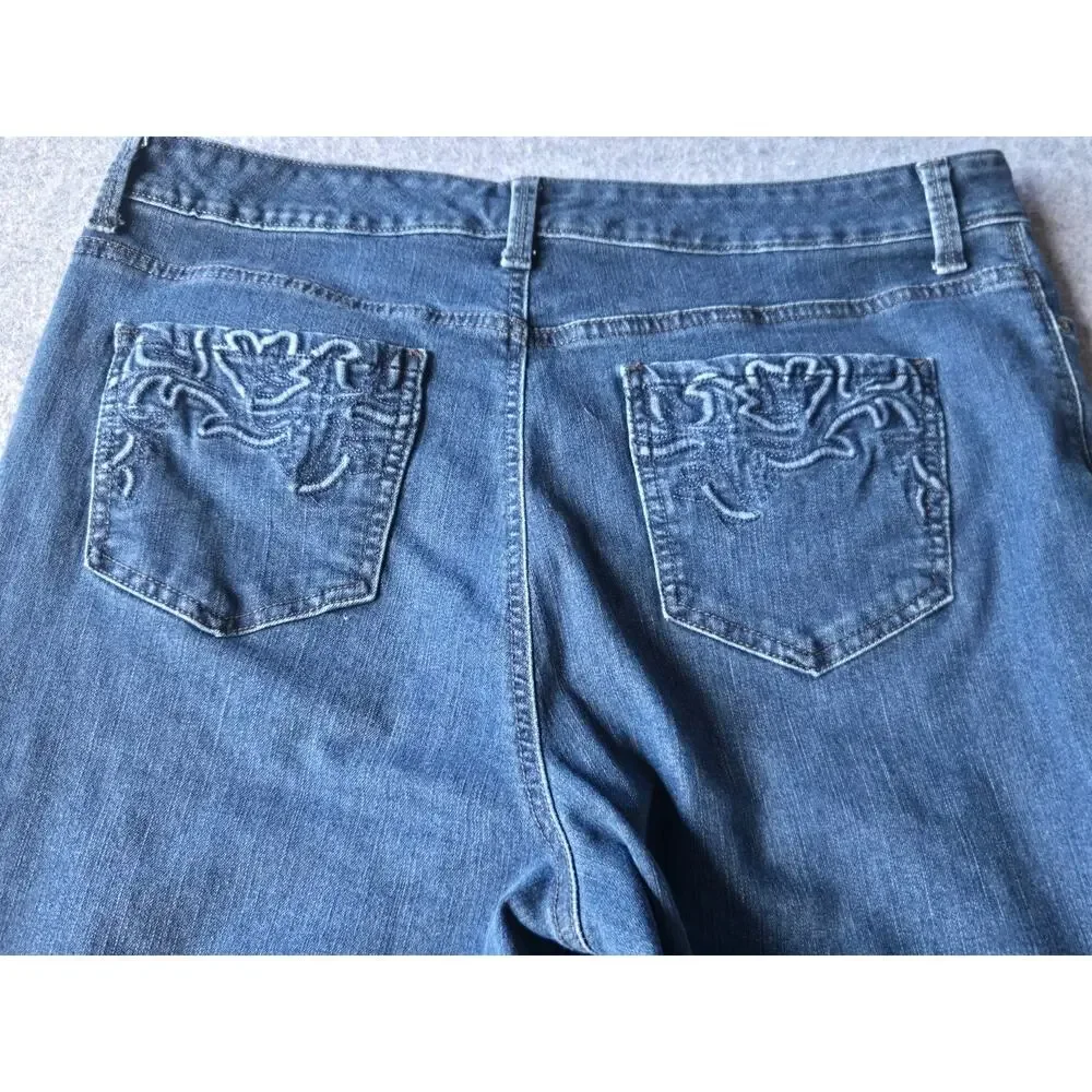 Gloria Vanderbilt Women's Jeans Amanda Slim Med Wash High Rise Size 18 (35x30)